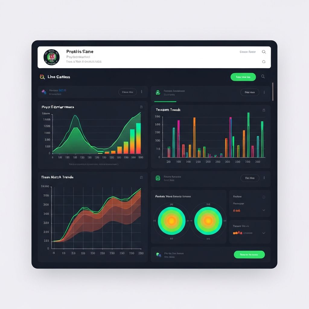 Wykres statystyk i analiza danych piłkarskich z La Liga